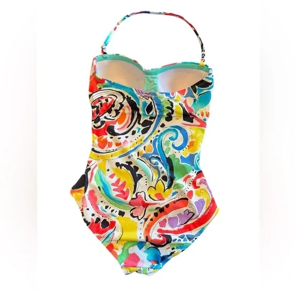 Anne Cole One Piece Swimsuit Size 6 Multicolor - Picture 2 of 12
